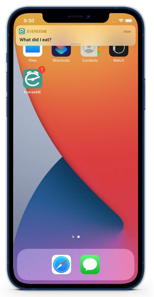 EvereeME reminder settings for a gentle daily habit question